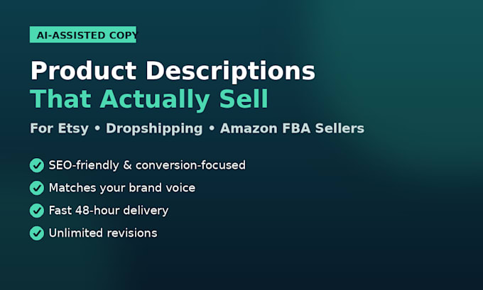 do product description and ai assisted ecommerce copywriting