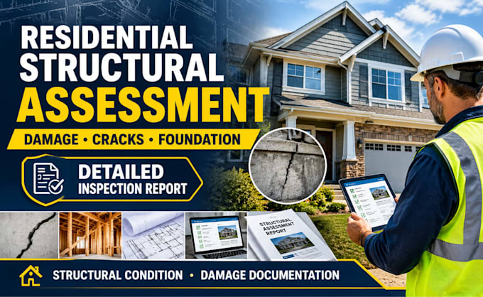 prepare residential structural damage, condition assessment report