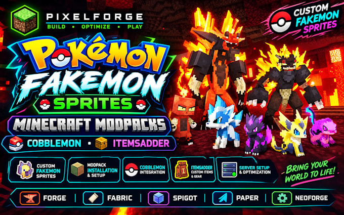 fix crash lag pokemon fakemon sprites minecraft modpacks cobblemon itemsadder