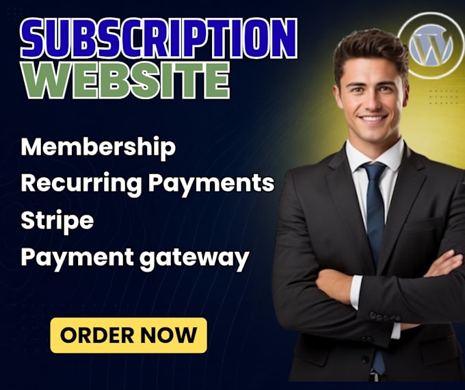 create a subscription website with membership and recurring payments