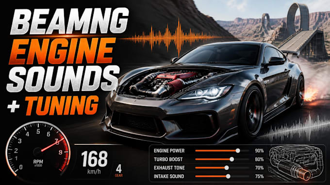 create realistic beamng engine sounds and tuning mods