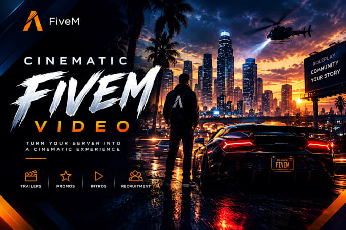 create a cinematic fivem trailer or promotional video