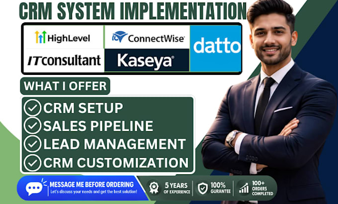 setup it consulting gohighlevel connectwise  autotask kaseya syncromspax datto