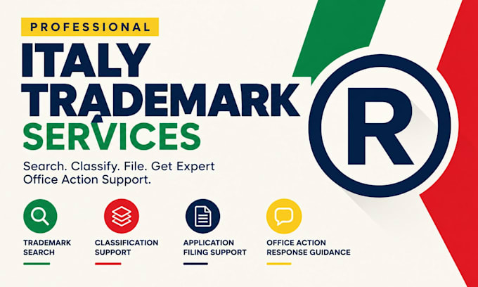 do italy trademark registration, search, classification and office action