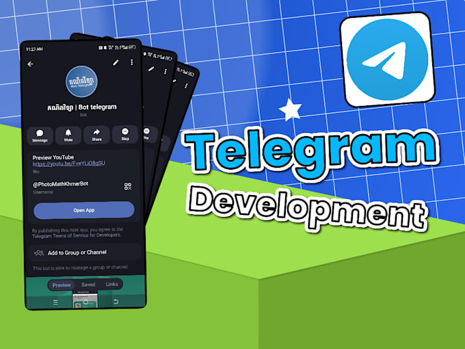 make professional bot telegram for you