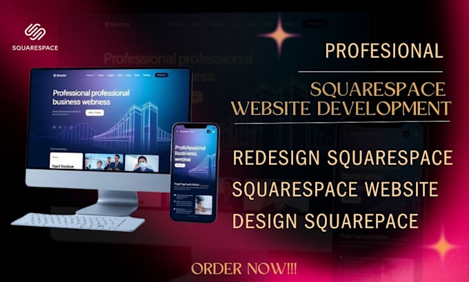 develop squarespace website, design or redesign squarespace website
