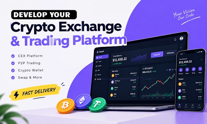 build crypto exchange website, cex crypto exchange, crypto wallet, p2p exchange