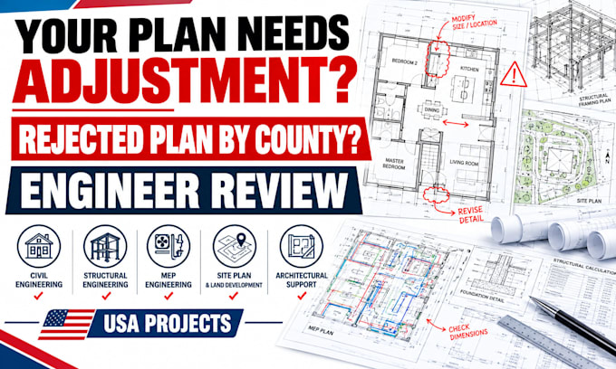 design architect civil and structural drawing permit plan, floor plan in texas