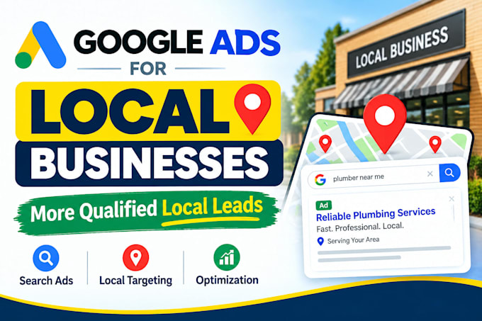 set up and optimize google ads for local service businesses