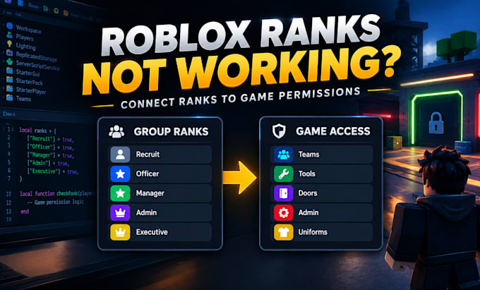 build a roblox group rank system with custom permissions and automation