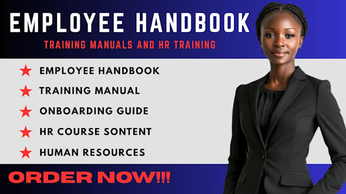 create sop documentation, work instructions, operation manuals and HR policies