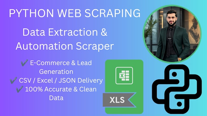 do python web scraping, data extraction, and web scraper