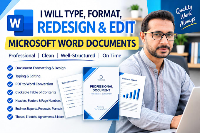 be your microsoft word expert for ms word documents formatting