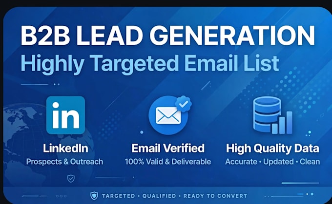 do b2b lead generation linkedin verified email list building