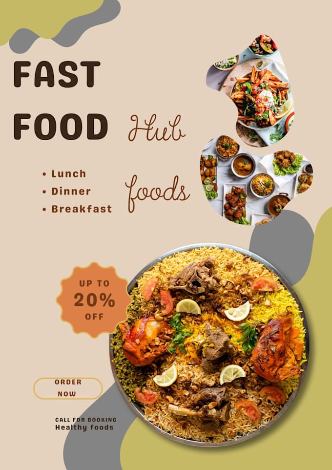 make food flyers and menu cards