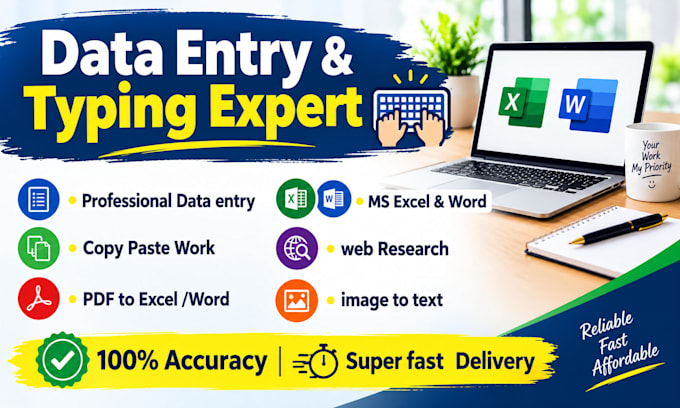 do professional data entry work