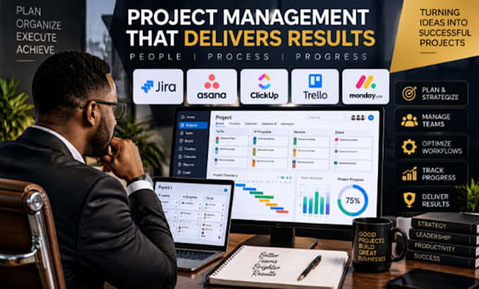 be your project manager for jira asana clickup workflow and task management