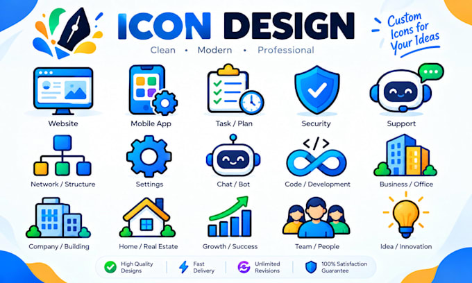 do icon design for your website