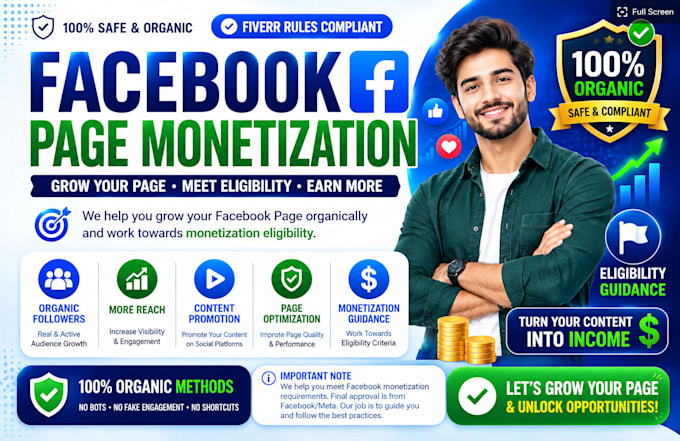 facebook page monetization organic growth strategy