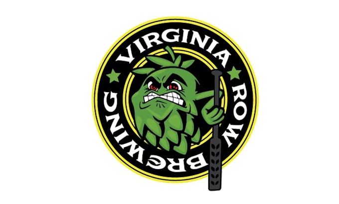 design virginia row brewing beer bar logo