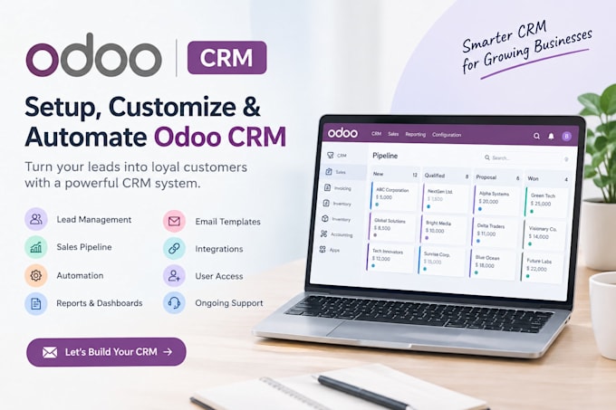 setup, customize and automate odoo CRM for your business