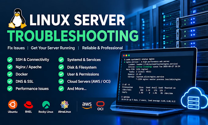 troubleshoot and fix your linux server or vps