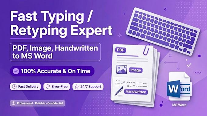 do fast typing and data work