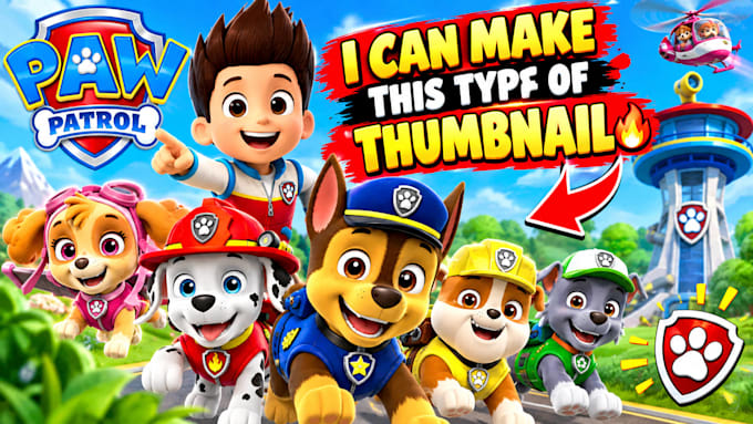 design eye catching cartoon and kids youtube thumbnails