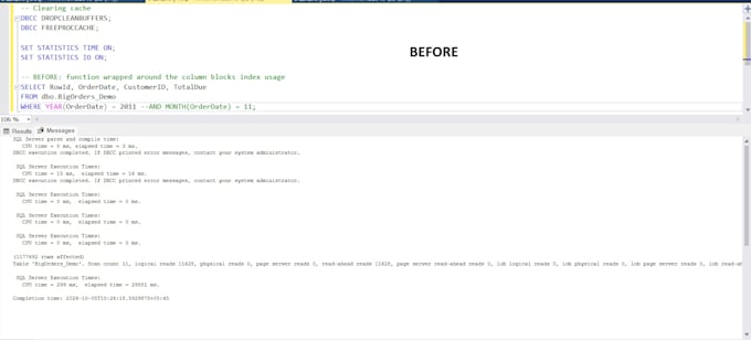 optimize sql server queries and stored procedures