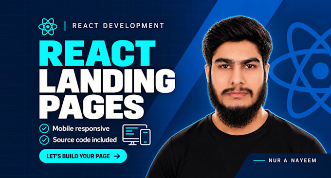 build a responsive react landing page for your business