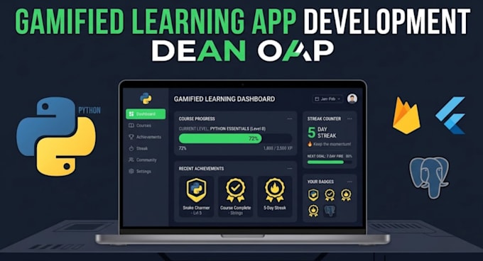 build a gamified learning app with levels, xp, and progress tracking