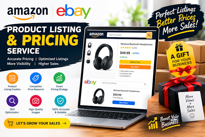 do ebay product listing and product hunting