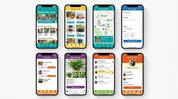 build a custom community swap platform and local resource sharing mobile app