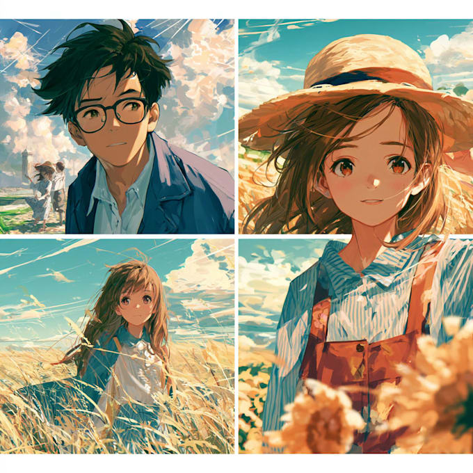 make cute anime couple art