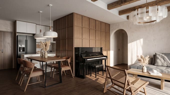 design interiors and render high quality images