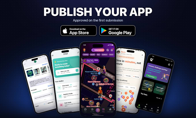 publish and submit your app to app store and play store