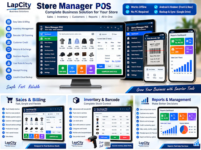develop custom pos and inventory management software