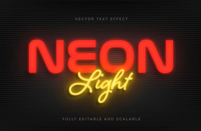 make a custom neon logo, sign, text, icon, glowing effect