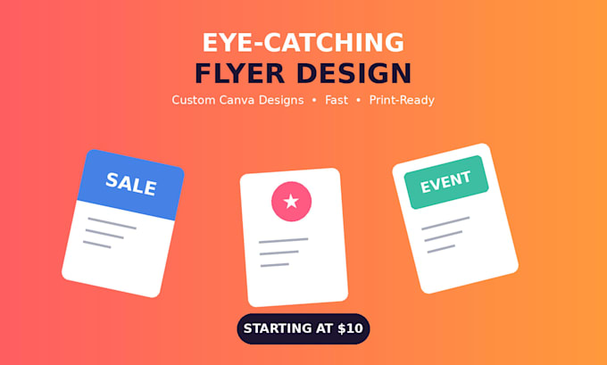 design an eye catching flyer using canva templates