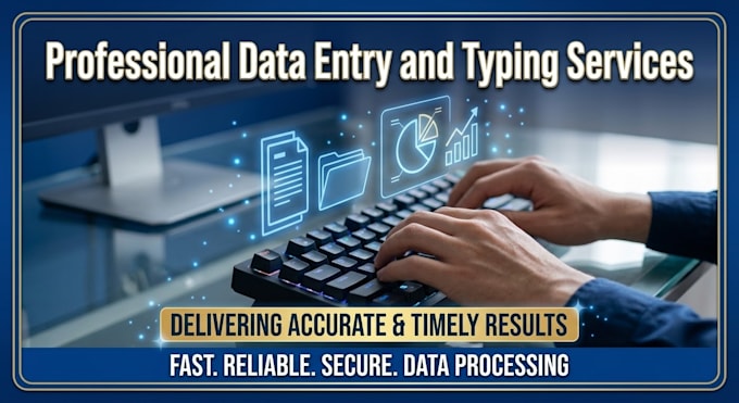 do professional data entry and office work