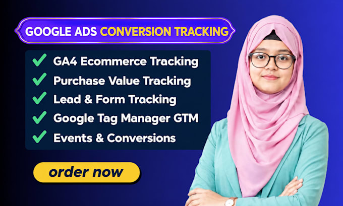 set up ga4 ecommerce, google ads conversion tracking by GTM
