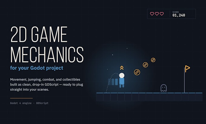 create a simple 2d game mechanic in godot