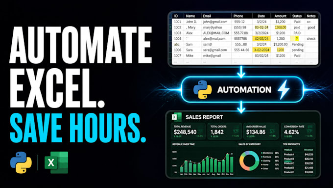 automate excel reports and data tasks with python