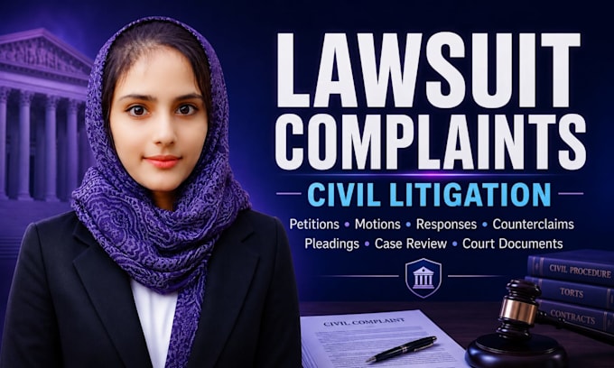 draft lawsuits, complaints, responses, small claims and discovery documents