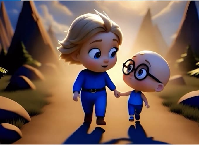 create 3d pixar style, ai animation video, 3d ai video art