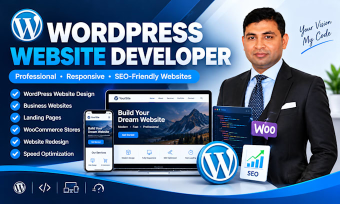 create wordpress website or blog site