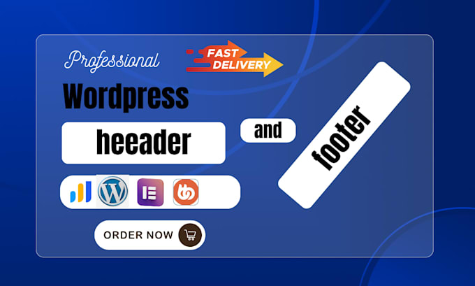 custormise  footer and header design