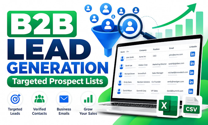 b2b lead generation and targeted prospect list building