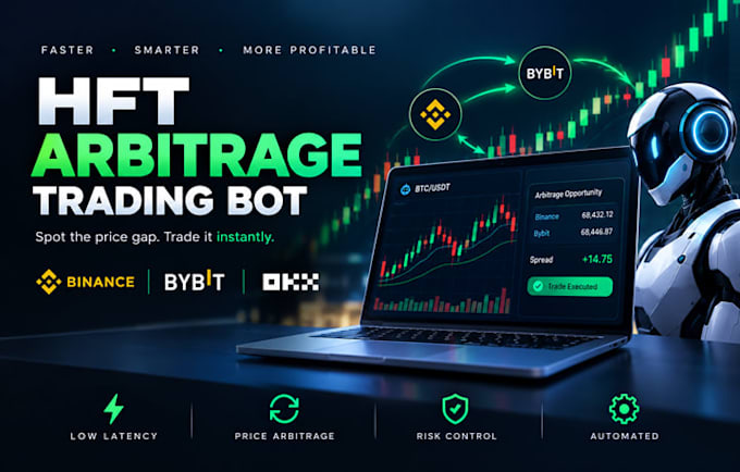 develop profitable crypto trading bot, hft bot, arbitrage trading bot