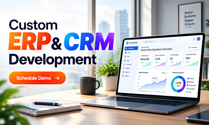 custom software developer erp software and hrm web app